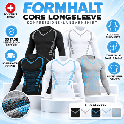 FORMHALT CORE Langarmshirt für Herren – Kompressions-Langarmshirt für Herren in fünf verschiedenen Varianten.