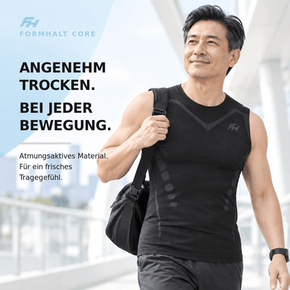 FORMHALT CORE Tank – Kompressions-Tanktop für Herren, atmungsaktives Material, angenehmer Tragekomfort bei jeder Bewegung.