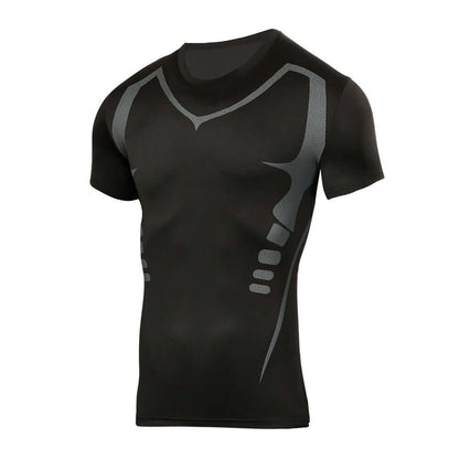 FORMHALT CORE Tee - Kompression T-Shirt für Herren in Schwarz mit funktionalem Design und körpernahem Schnitt.